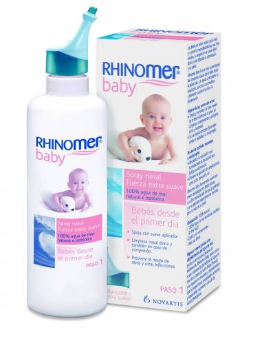 RHINOMER BEBÉ SPRAY EXTRA SUAVE ESTERIL NEBULIZADOR 115 ML